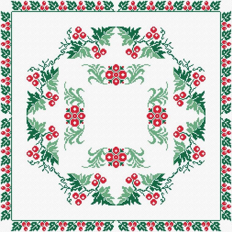 Cushion Cover free cross-stitch pattern