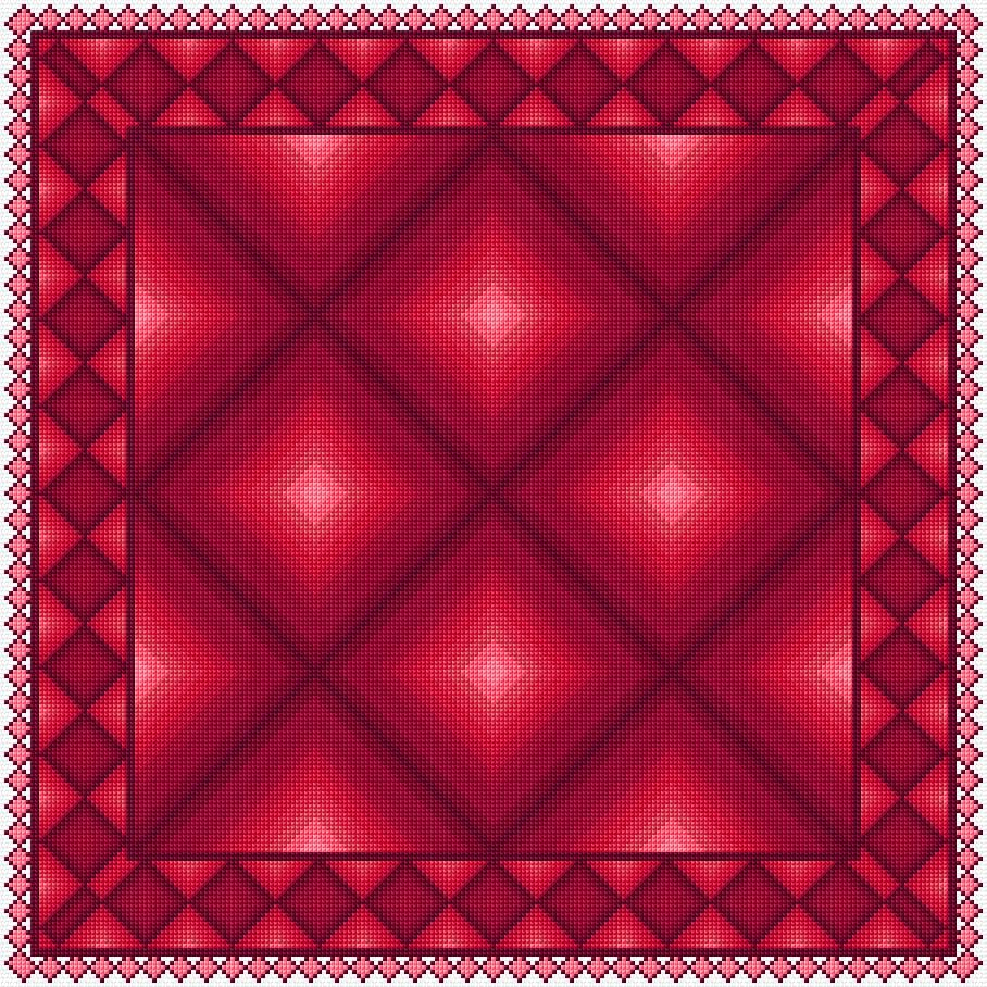 Cushion Cover free cross-stitch pattern
