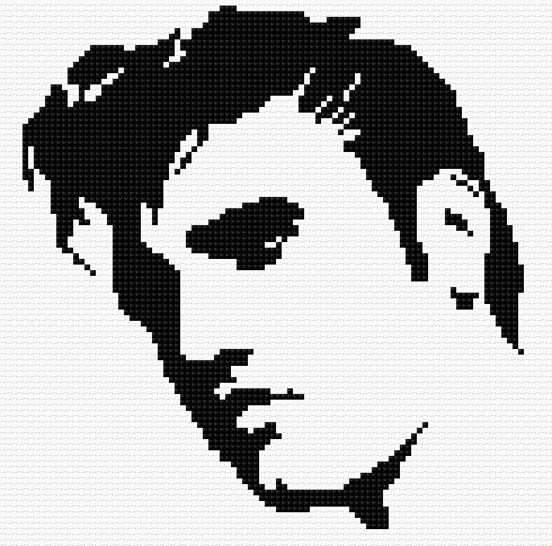 Elvis free cross-stitch pattern