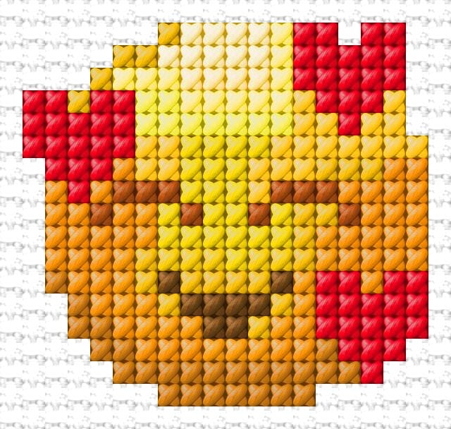 Love free cross-stitch pattern