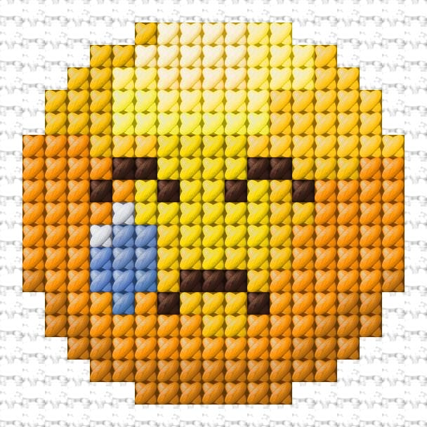 Cry free cross-stitch pattern