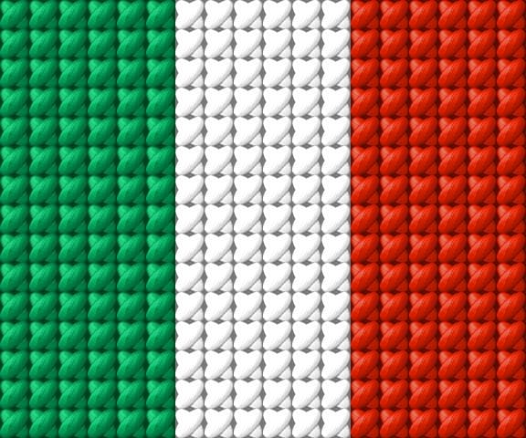 Italy Flag free cross-stitch pattern