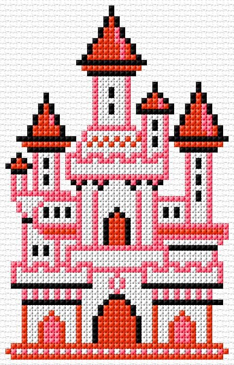 Fairy Castle free cross-stitch pattern