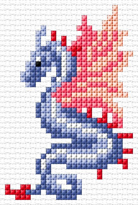 Dragon free cross-stitch pattern