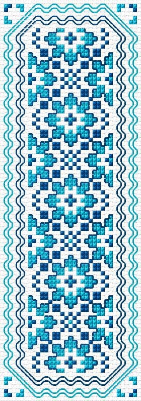 Bookmark free cross-stitch pattern
