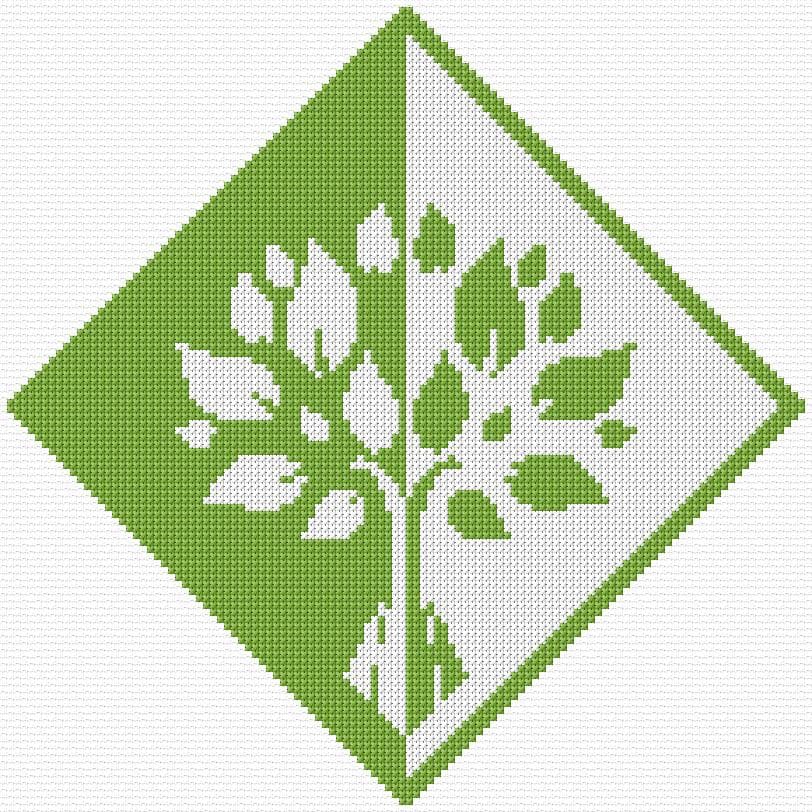 Tree free cross-stitch pattern