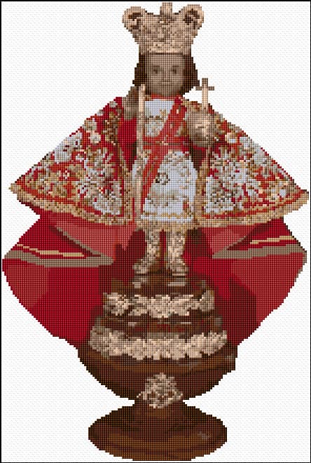 Senor Santo Nino free cross-stitch pattern