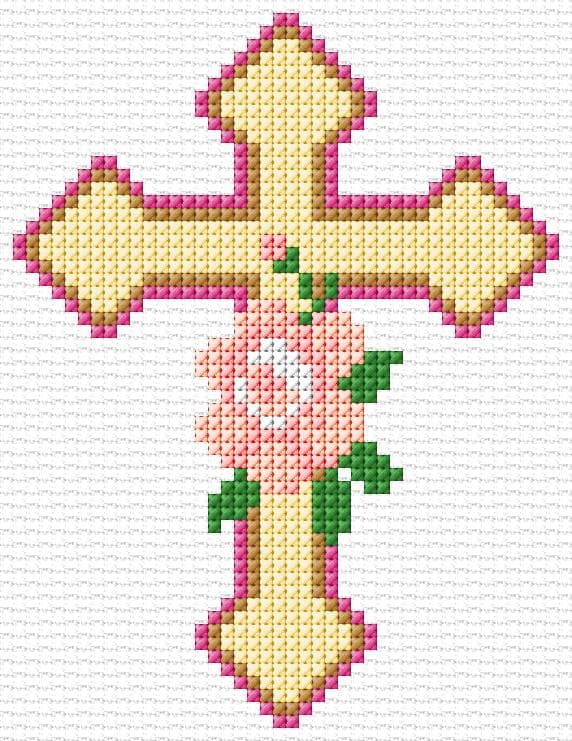 He is Risen free cross-stitch pattern