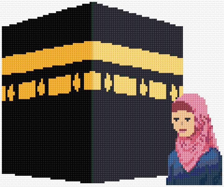 Kaaba free cross-stitch pattern
