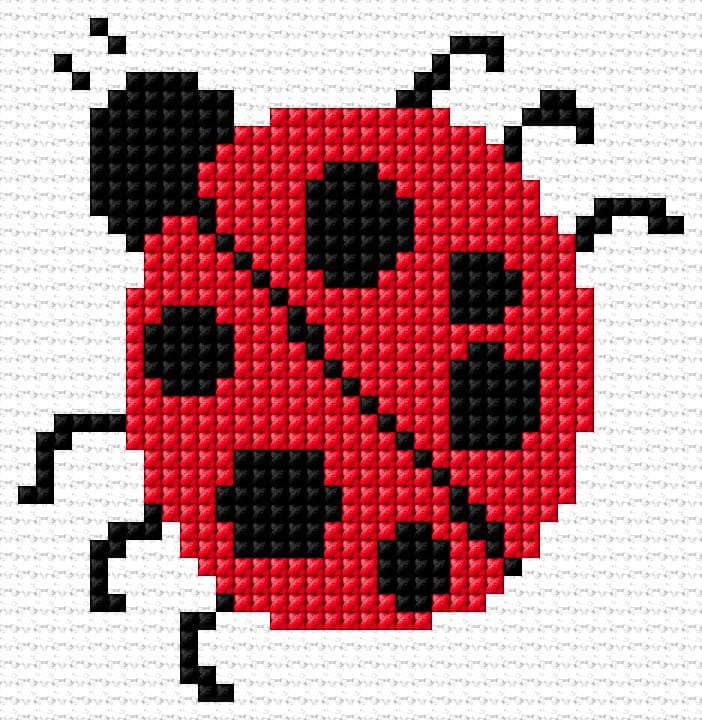 Bug free cross-stitch pattern