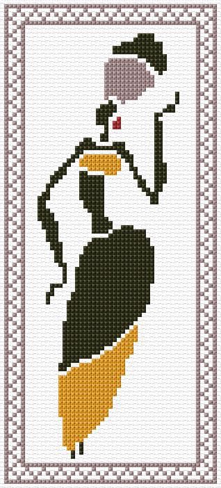 African Dancer free cross-stitch pattern
