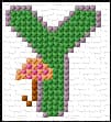 Y free cross-stitch pattern