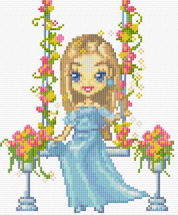 Bride free cross-stitch pattern