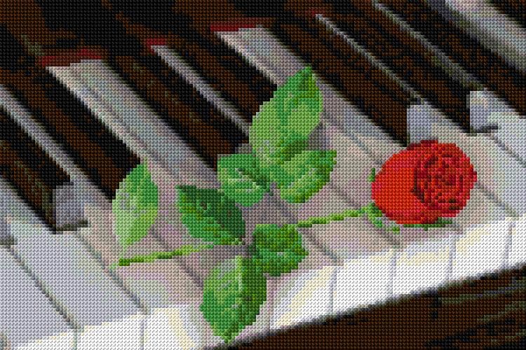Melody free cross-stitch pattern
