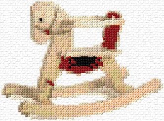 Toy Horse free cross-stitch pattern