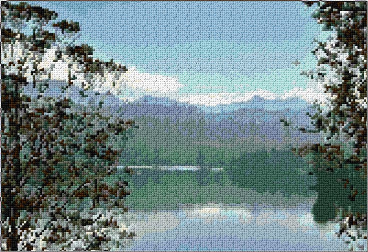 Sri Lanka free cross-stitch pattern