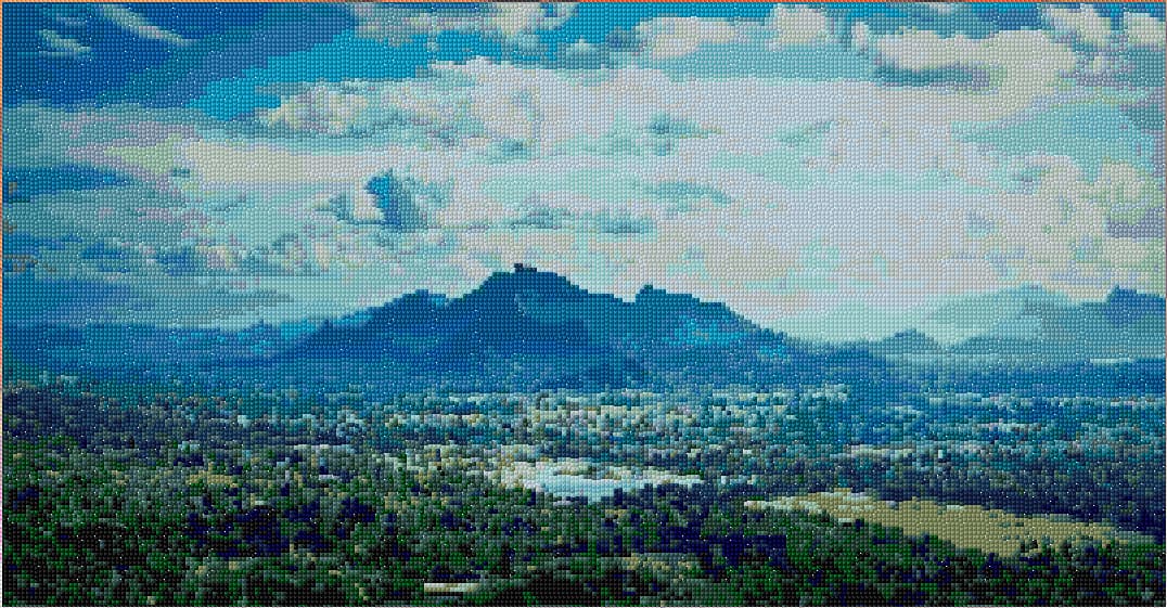 Sri Lanka free cross-stitch pattern