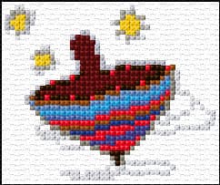 Happy Hanukkah free cross-stitch pattern