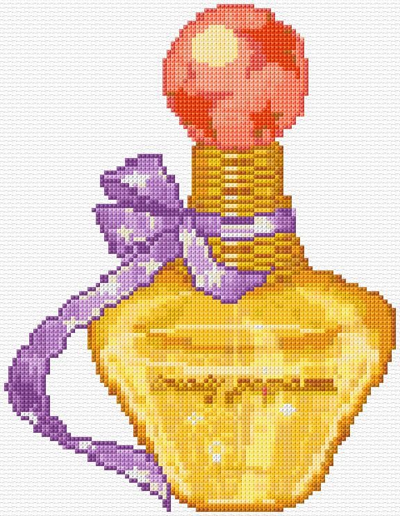 Perfume free cross-stitch pattern