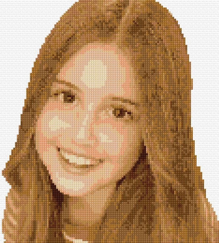 Smile free cross-stitch pattern