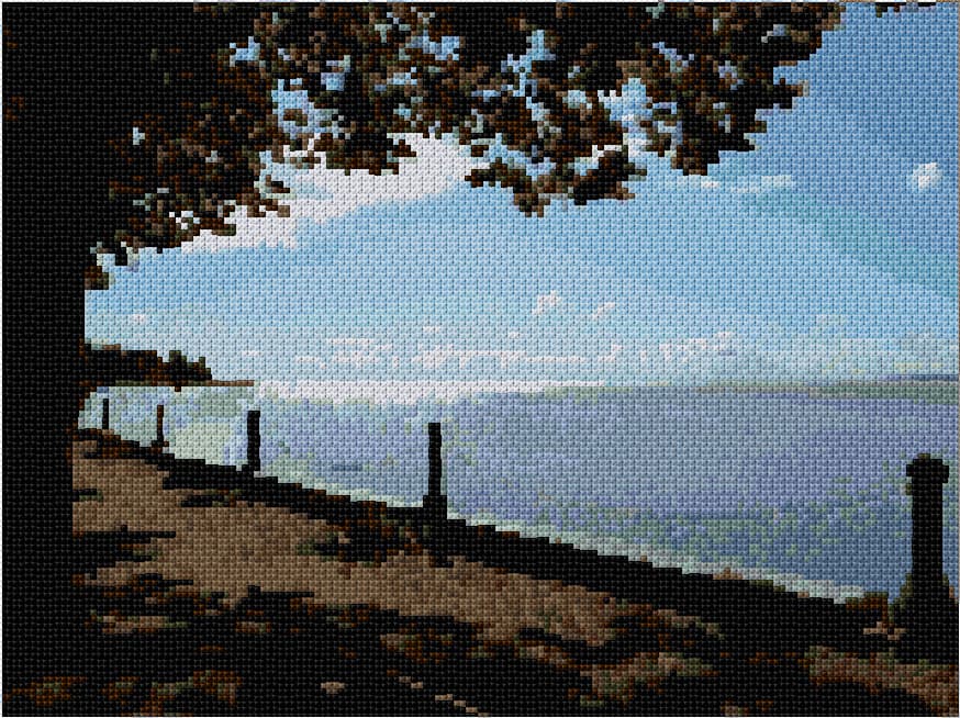 Balaton free cross-stitch pattern