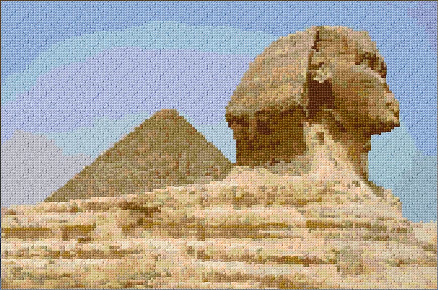 Sphinx free cross-stitch pattern