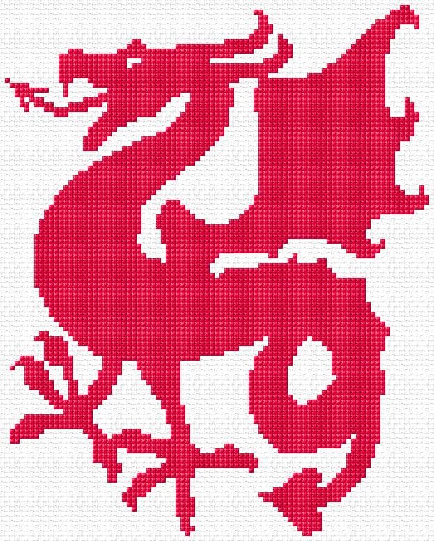 Chinese Dragon free cross-stitch pattern